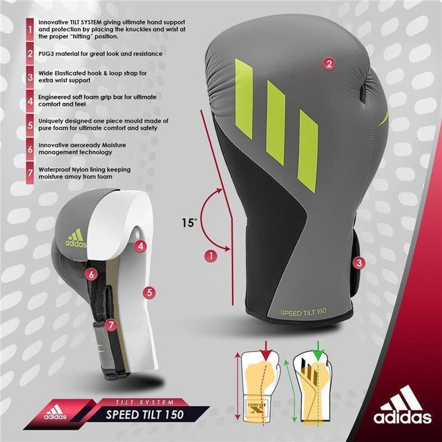 Adidas Boksehandsker Speed Tilt 150 – Grå/Sort