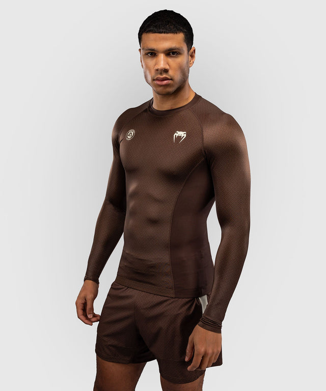 Rashguard Venum x Roger Gracie Academy Maniche lunghe – Marrone scuro