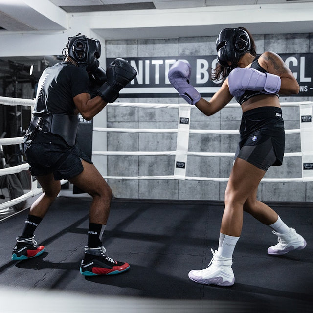 Botas de boxe Hayabusa Talon – Branco/Lavanda