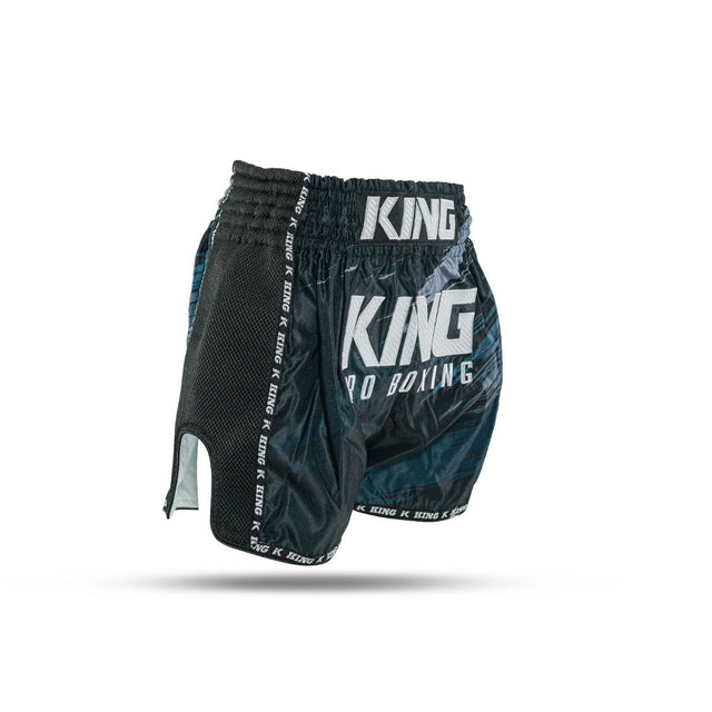 King Pro Boxing Kickbox-Shorts Storm – Schwarz/Grau