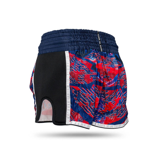 Pantaloncini da kickboxing Booster Alien – Blu/Rosso