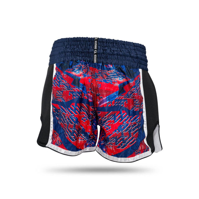 Pantaloncini da kickboxing Booster Alien – Blu/Rosso