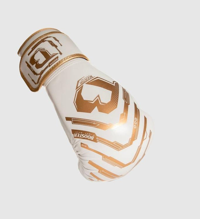 Luvas de boxe Booster Kickboks Elite Kids – Branco/Ouro
