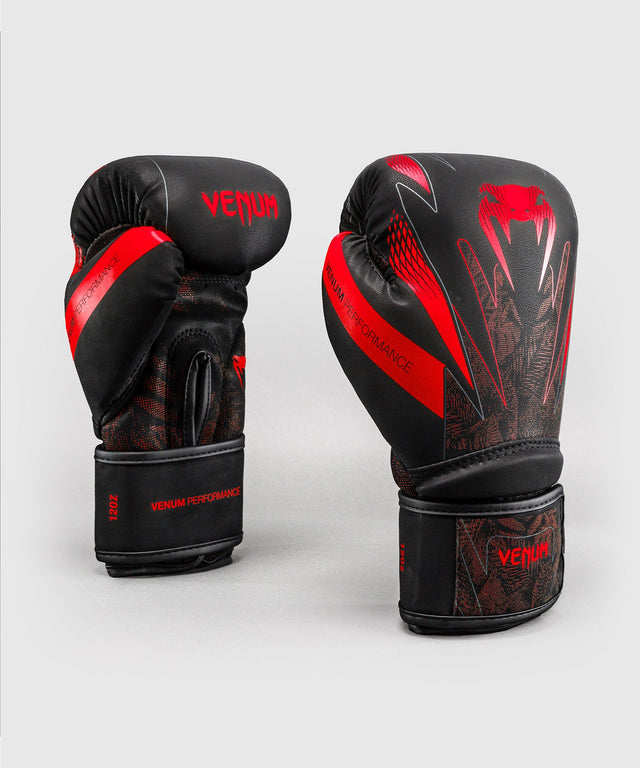 Mănuși de box Venum Impact Amazonia Reborn – Negru/Roșu