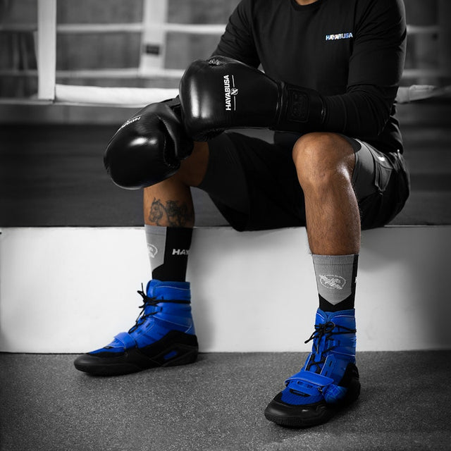 Scarpe da boxe Hayabusa Strike – Blu/Nero