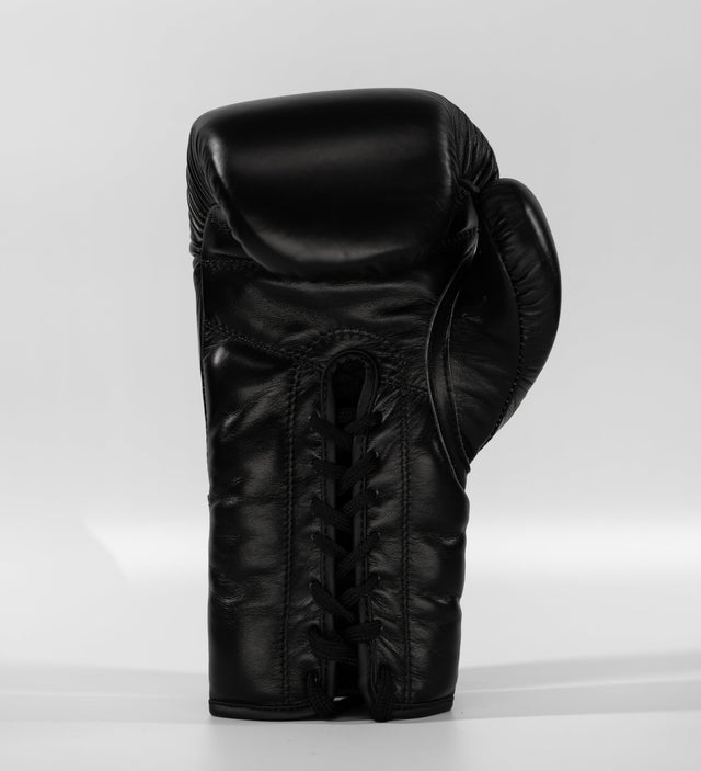 Caged Boxhandschuhe 'X Series' Schnürung – Schwarz/Schwarz – Boxhandschuhe