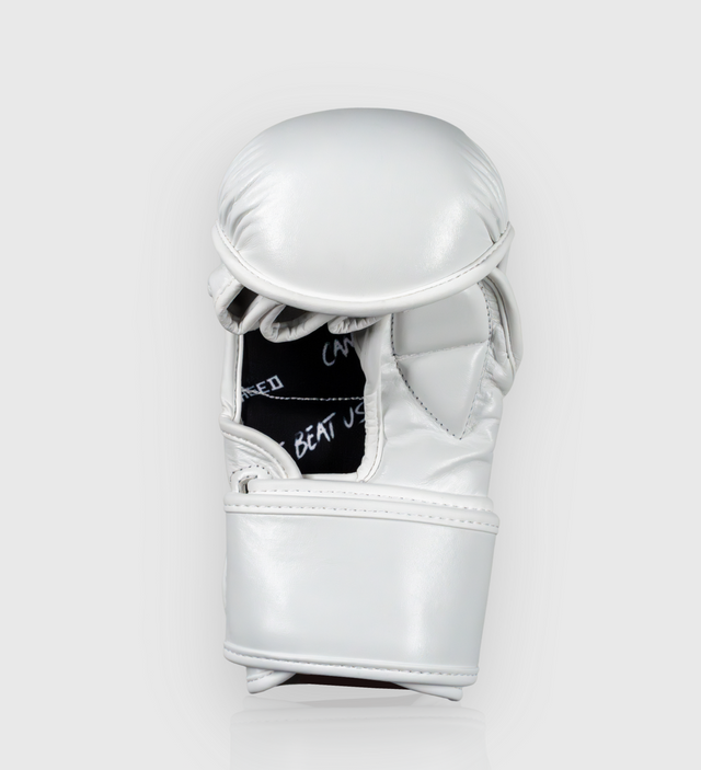 Rękawice MMA Caged 'X Series' sparingowe – Białe/Białe