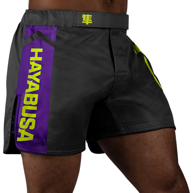 Calções de MMA Hayabusa Icon – Preto/Neon