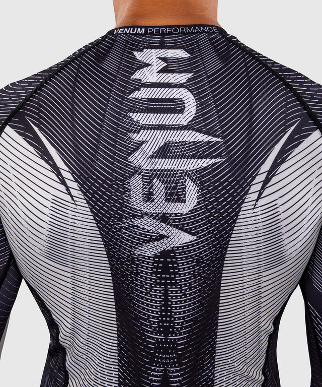 Rashguard Venum Galactic 3.0 Manches longues – Blanc cassé/Noir