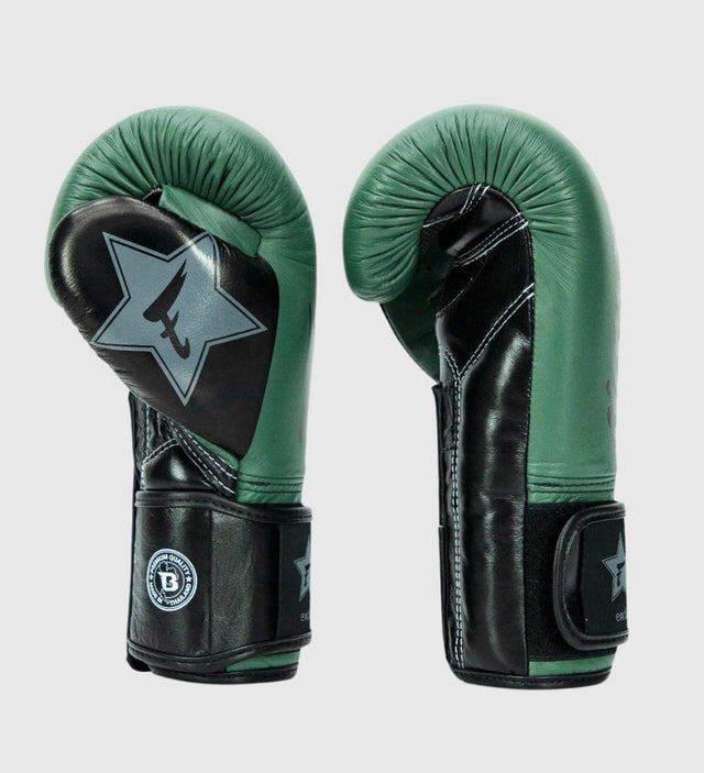 Boxerské rukavice Fairtex FXB V2 – Khaki zelené/černé