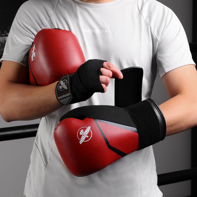 Hayabusa E1 Boxhandschuhe – Rot/Schwarz
