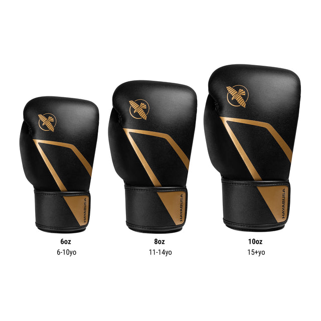 Hayabusa Boxhandschuhe E1 Kinder – Schwarz/Gold