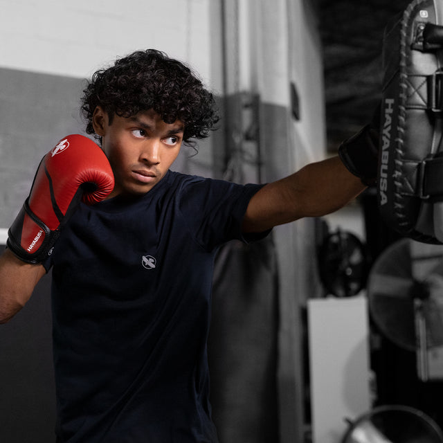 Hayabusa Boxhandschuhe E1 Kinder – Rot/Schwarz