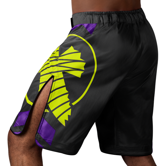 Calções de MMA Hayabusa Icon Lang – Preto/Neon