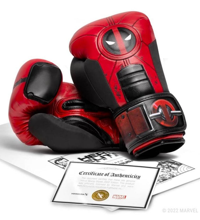 Hayabusa Boxhandschuhe Deadpool – Rot/Schwarz – Boxhandschuhe