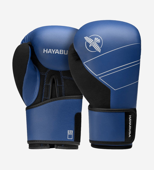 Luvas de boxe Hayabusa S4 em pele – Azul – Luvas de boxe