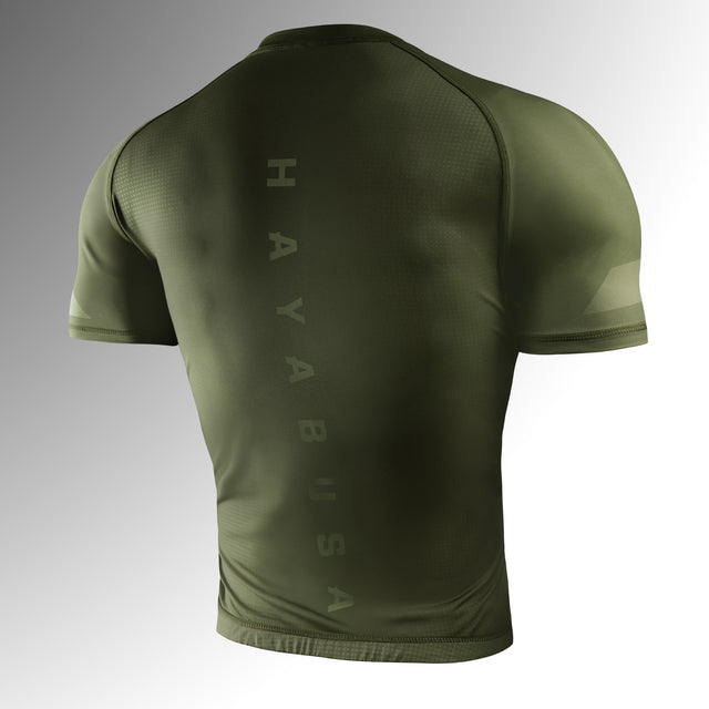 Hayabusa Rashguard Core Korte Mouwen - Donkergroen