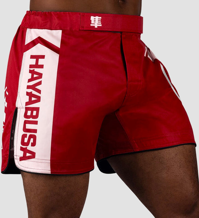 Hayabusa MMA-shorts Icon – Rød/Hvid