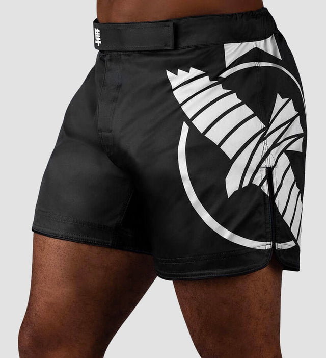 Shorts de MMA Hayabusa Icon – Noir/Blanc