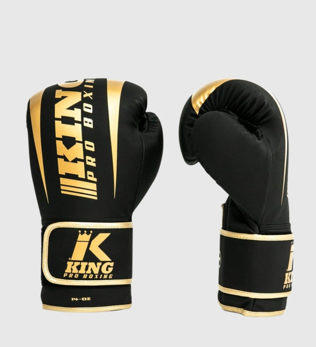 Guantes de boxeo King Revo – Negro/Oro