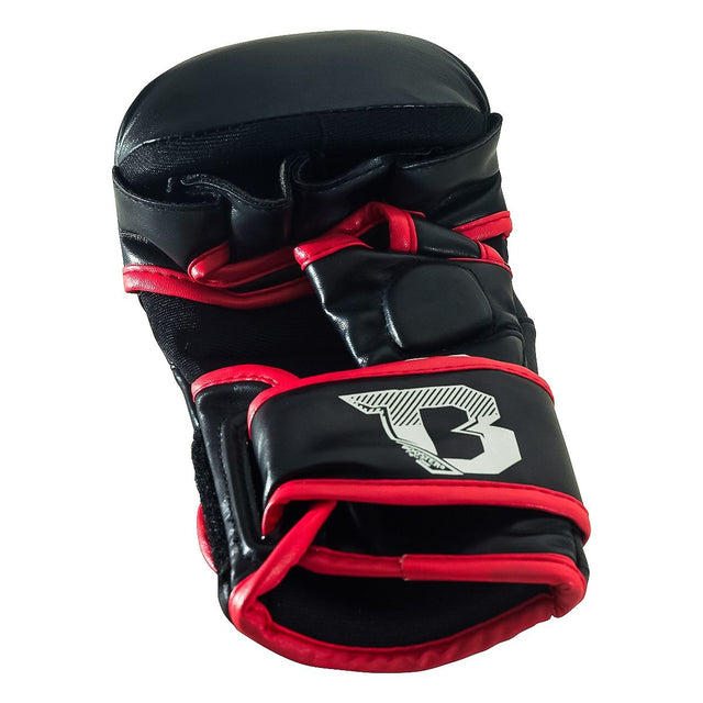 Booster MMA-Sparringshandschuhe Pro – Schwarz/Rot