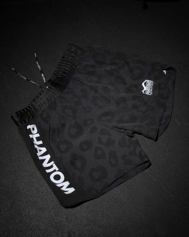 Pantaloni scurți MMA Phantom Athletics Fusion – Panther Negru