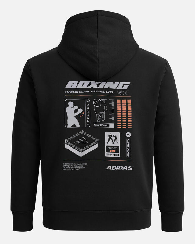 Adidas Hoodie Boxing Graphic Line - Svart (ADIGLHD26B1-90000)