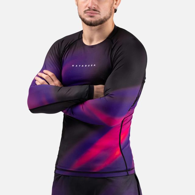 Hayabusa Rashguard Apex Nova Långärmad - Ultraviolett Lila