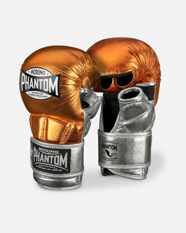 Guantes de MMA Phantom Athletics Mexico – Naranja/Plata