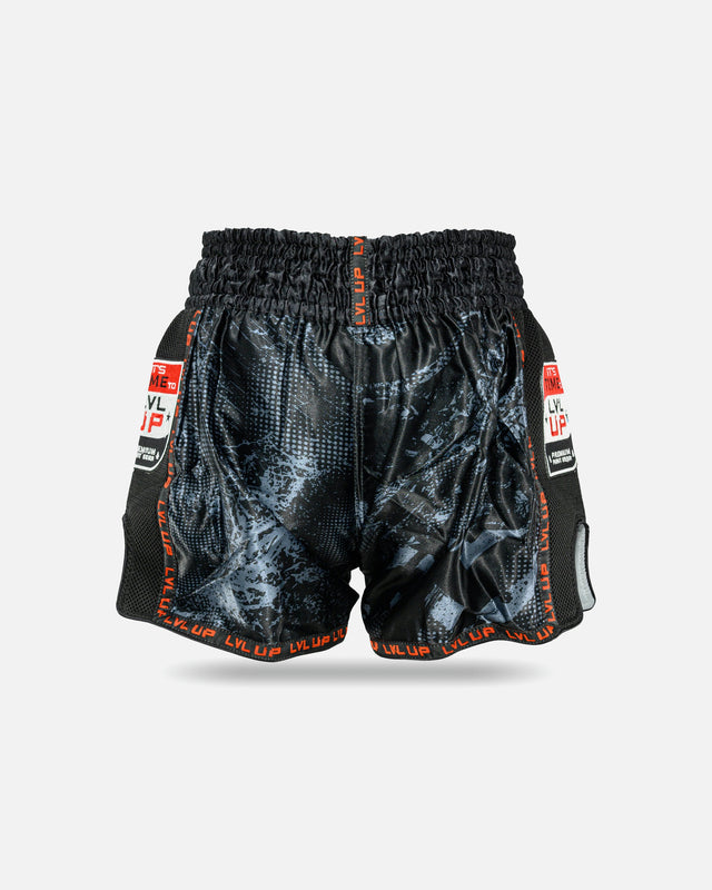 Pantaloncini Muay Thai LVL UP Stadium – Nero