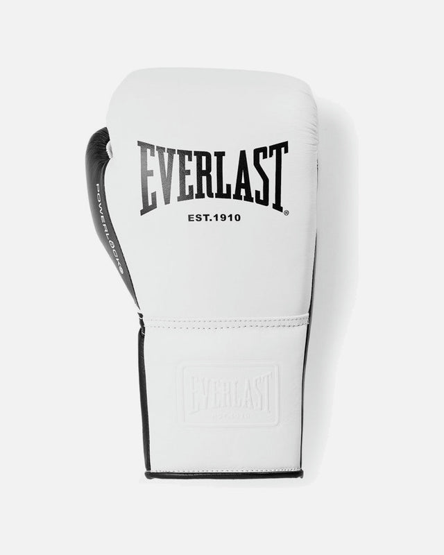 Guantes de boxeo Everlast Powerlock Pro OG – Blanco/Negro