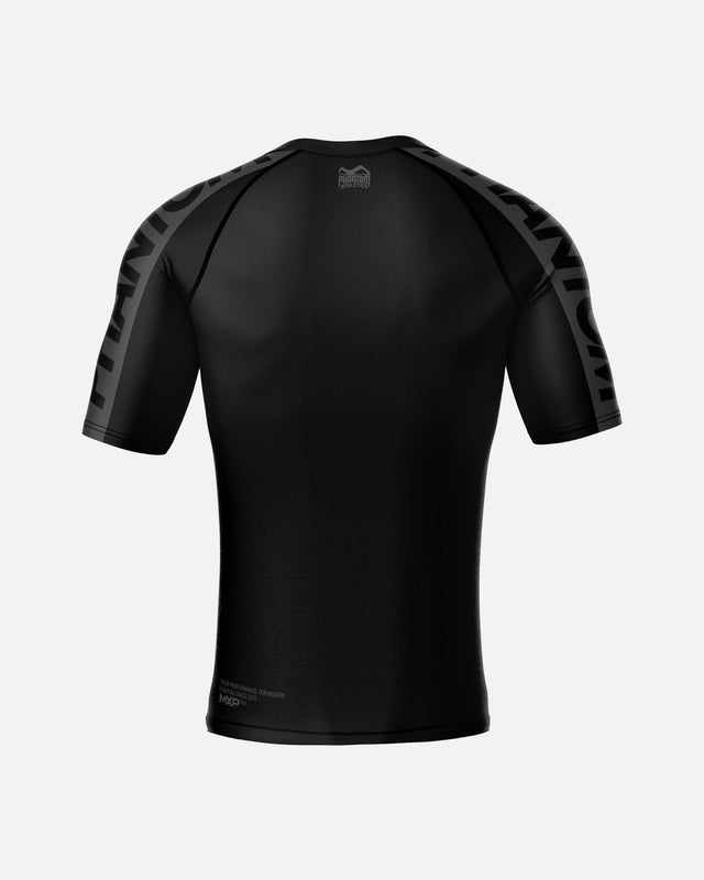 Rashguard Phantom Athletics EVO Apex Manches Courtes – Noir/Gris