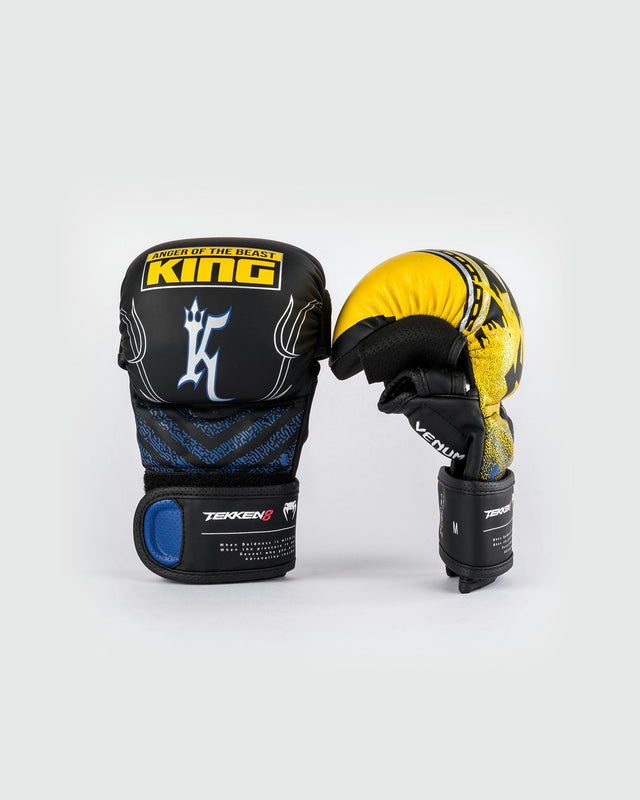 MMA rukavice Venum x TEKKEN 8 King – Černá/Žlutá