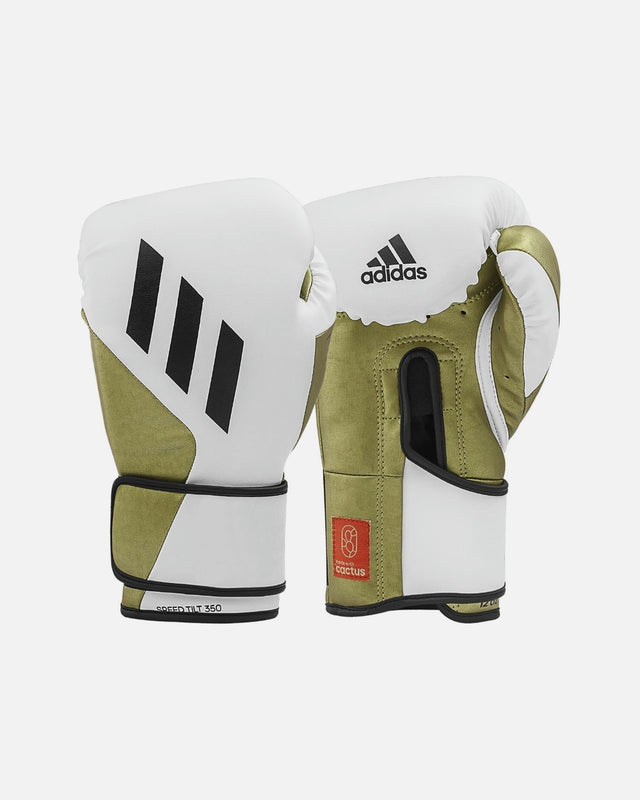 Gants de boxe Adidas Speed Tilt 350 – Blanc/Or