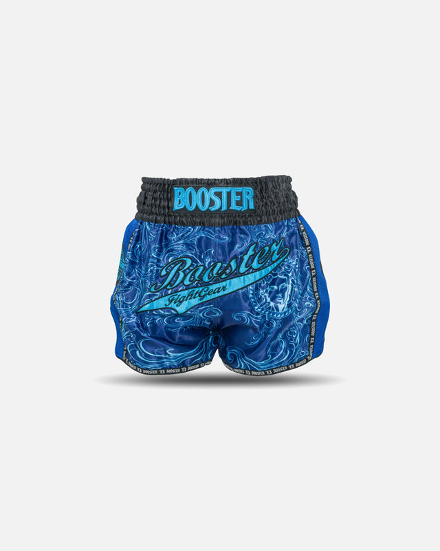 Shorts de Muay Thai Booster Medusa – Bleu