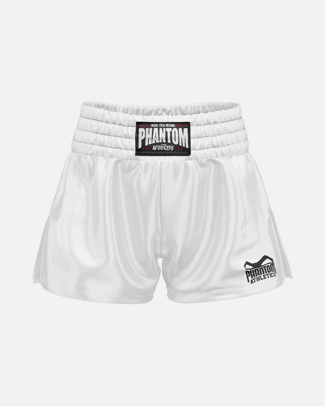 Pantaloncini Muay Thai Phantom Athletics Team – Bianco
