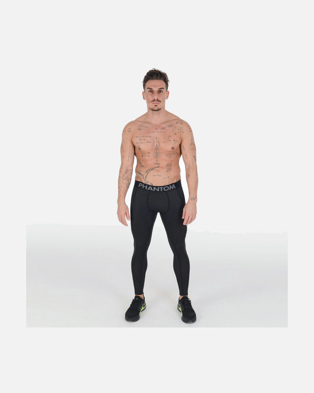 Pantaloncini a compressione Phantom Athletics Vector – Nero