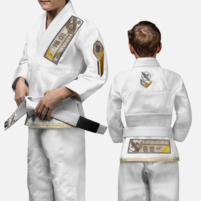 Hayabusa BJJ-gi Ascend til børn - Hvid