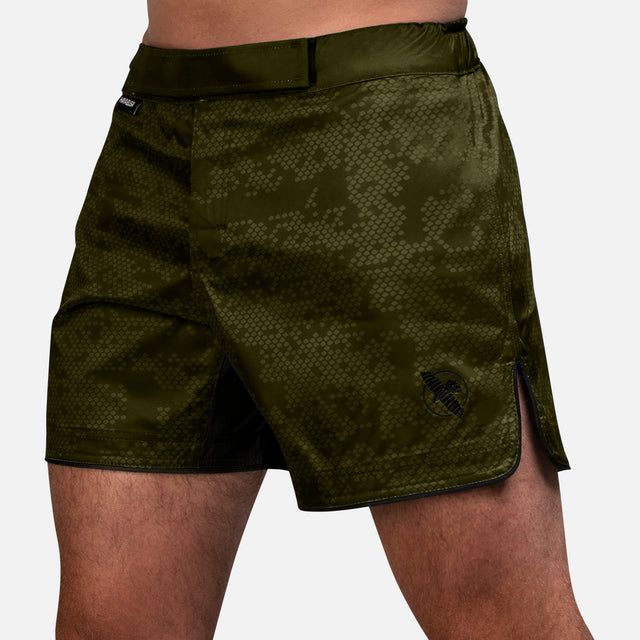 Pantaloncini MMA Hayabusa Hex Mid-Thigh - Verde