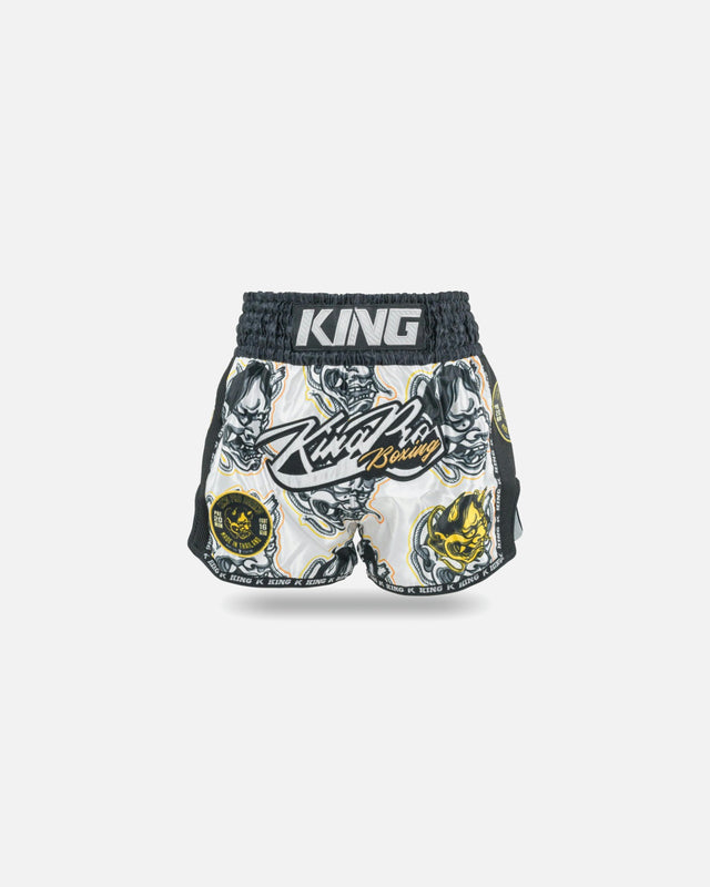 Calções de Muay Thai King Pro Boxing Demon – Branco