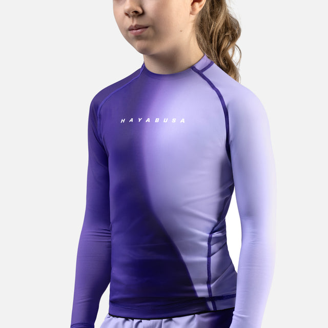 Hayabusa Rashguard Apex Nova Långärmad Barn - Lila