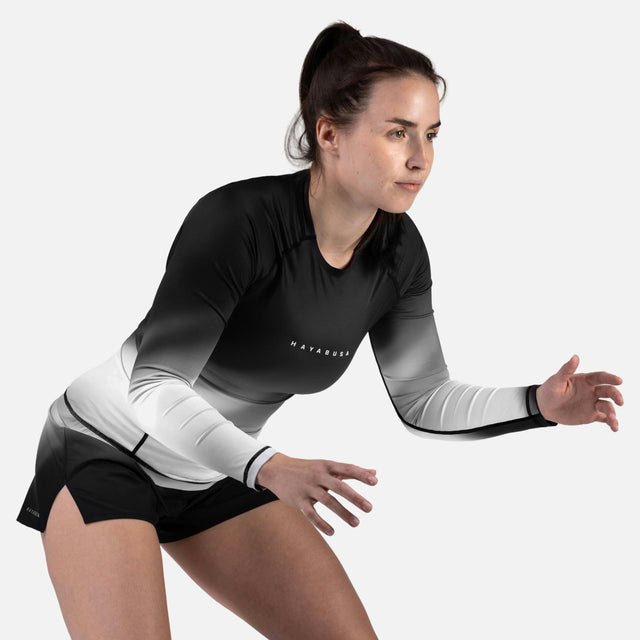 Rashguard Hayabusa Apex Nova – Dlouhé rukávy, dámský, šedý