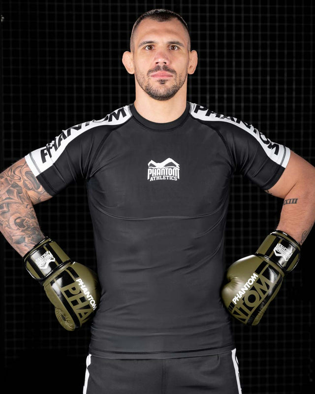 Phantom Athletics Rashguard EVO Apex Korta ärmar – Svart