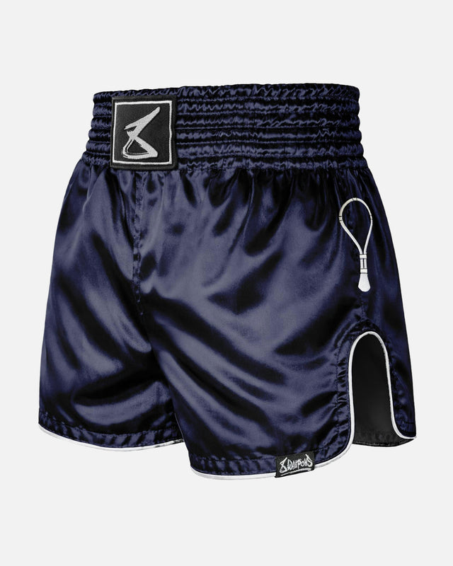 8 WEAPONS Muay Thai shorts Mongkol – Marineblå/Hvid