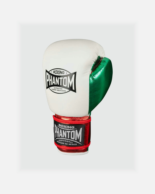 Boxerské rukavice Phantom Athletics Mexico – Bílé/Zelené/Červené