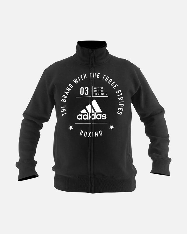 Adidas Trainingsjas Community Boxing – Schwarz/Weiß