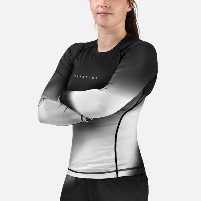 Rashguard Hayabusa Apex Nova – Dlouhé rukávy, dámský, šedý