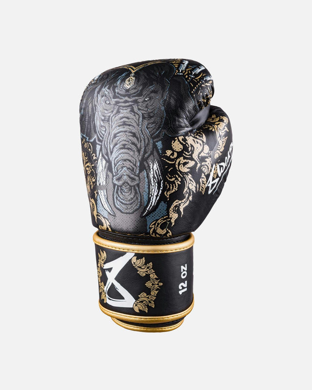 Guantes de boxeo 8 WEAPONS Three Elephants 2.0 – Negro/Oro