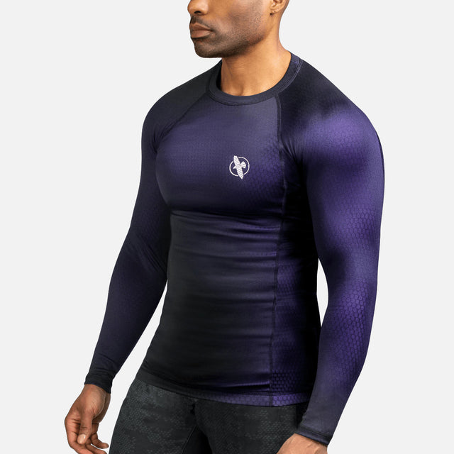 Hayabusa Rashguard Fusion Lange Mouwen - Zwart/Paars
