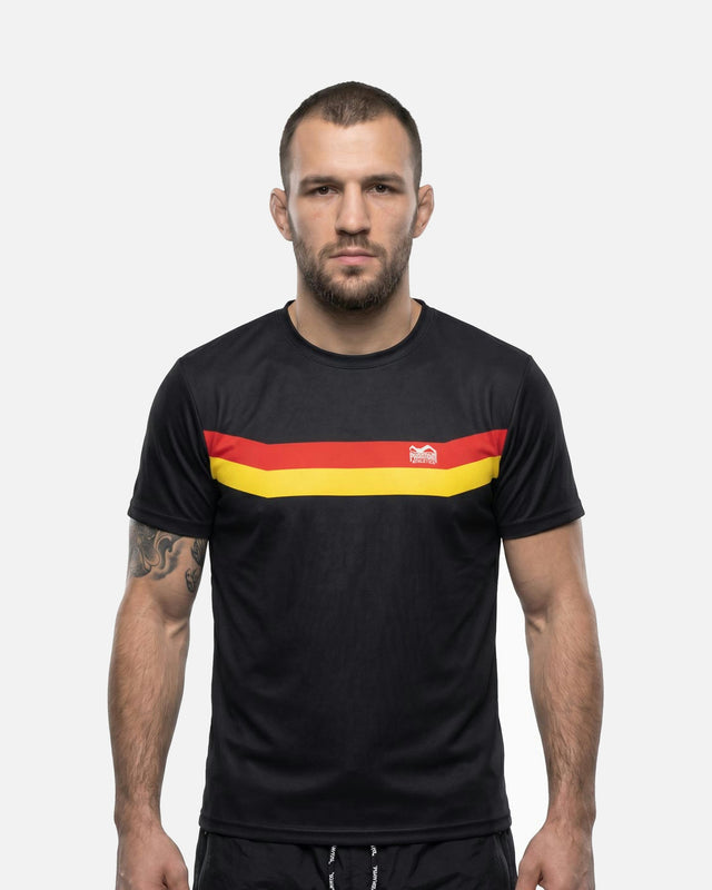 Tricou de antrenament Phantom Athletics EVO+ Germany CT – Negru/Roșu/Auriu